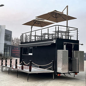 Double Decker Food <strong>Trailer</strong> With Roof Top Mobile Kitchen Fast Food <strong>Trailer</strong> Food Truck Foodtrucks <strong>Trailers</strong> With Seating - Product Image 1