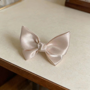 Barrette à cheveux romantique de style français, avec ruban et nœud, idéale pour deux queues de cheval, accessoires capillaires dignes d'Instagram - Product Image 4