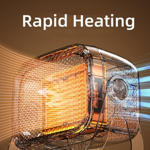 Máy sưởi điện hồng ngoại <span class=keywords><strong>PTC</strong></span> 1200W, di động, gắn tường, dùng cho nhà, phòng, văn phòng, phòng ngủ mùa đông, quạt để bàn, nguồn USB - Product Image 6