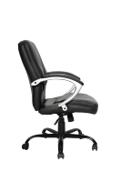 Fauteuil moderne en nylon avec pied de siège en cuir mobile-Design fixe pour le bureau
