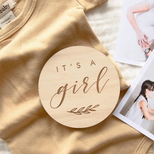 Accesorios Creativos y Ecológicos para Fotos de Bebés, Tarjetas de Madera Grabadas para Marcar los Meses del Bebé, Decoración para Aniversarios, <span class=keywords><strong>Manualidades</strong></span> de Madera - Product Image 3