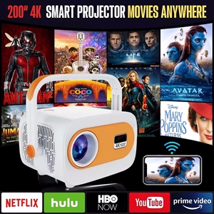 Projecteur domestique ZCYX JY325 1080p, résolution intelligente Android 13, fonctionnalités 3D, 2 Go de RAM, laser, WiFi, téléphone, mini projecteur vidéo portable - Product Image 4