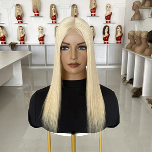 Topper de Cabello Humano con Base de Seda y Encaje 5"x6" 100% Cabello Humano Europeo 0.11 Encaje Frontal Transpirable para Mujer - Product Image 5