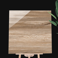 Carreaux de sol en bois de porcelaine polie émaillée moderne et brillante Carreau de céramique aspect bois
