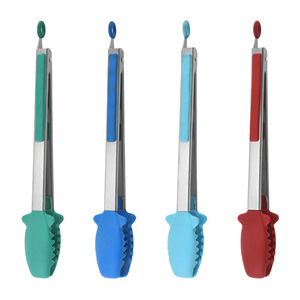 Vanjia — pinces à pain <span class=keywords><strong>en</strong></span> <span class=keywords><strong>Silicone</strong></span> pour Barbecue, <span class=keywords><strong>pince</strong></span> à aliments <span class=keywords><strong>en</strong></span> acier inoxydable, multi-usages, 12 pouces, pour <span class=keywords><strong>cuisine</strong></span> et Barbecue - Product Image 4