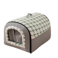 Automne hiver grand espace nid de chat nouveau lit de chenil de chien amovible épaissi nid de maison incurvé solide pour Carton transfrontalier Amazon
