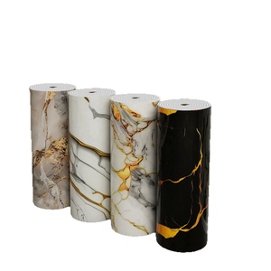 Papel Tapiz Autoadhesivo de PVC Impermeable 3D con Diseño de Mármol, 60cm de Ancho * 3m, Rollo de Papel Tapiz Removible de Lujo para Techo, Cocina, Sala de Estar - Product Image 1