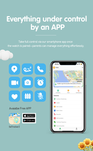1.78 pollici Touch Screen Smart bambini orologi con Slot per Sim Card SOS ragazzi ragazze Android IOS Smartwatch per bambini - Product Image 6