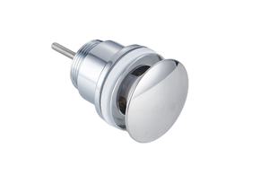 Dapur Kamar mandi krom berlapis G 1 1/4 "Pop up plastik Matte hitam Tiriskan dengan tutup hitam - Product Image 4