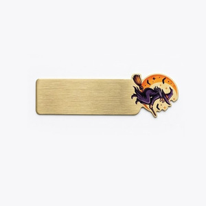 Marcapáginas de Latón Macizo con Diseño de Luna Creciente de Alta Fidelidad, <span class=keywords><strong>para</strong></span> Regalos de Librería en Festivales de Otoño - Product Image 2