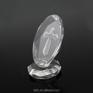 2026 Barato Lujoso Crucifijo de Cristal Católico de Pie para <span class=keywords><strong>Bautizo</strong></span>, Baby Shower, Recuerdos de Boda, Regalos Religiosos Grabados - Product Image 5