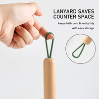 Brosse à cheveux massante en bois de hêtre anti-statique, incurvée et ventilée, avec logo personnalisé OEM, pour femmes, séchage rapide et volume.