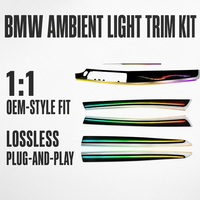 Kit de garnitures d'éclairage d'ambiance pour BMW Série 5 (châssis F10/F11/F18) – Plug and Play, contrôle via écran d'origine – Vente en gros OEM/ODM