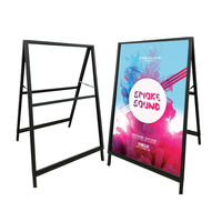 Panneaux publicitaires sur trottoir en fer personnalisés en gros, supports d'affichage pour fabricants, panneaux de signalisation pour supermarchés