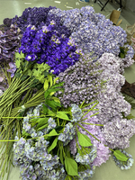 AYOYO OEM fleur violette Simulation fleur mariage décoration hortensia fleurs artificielles en gros