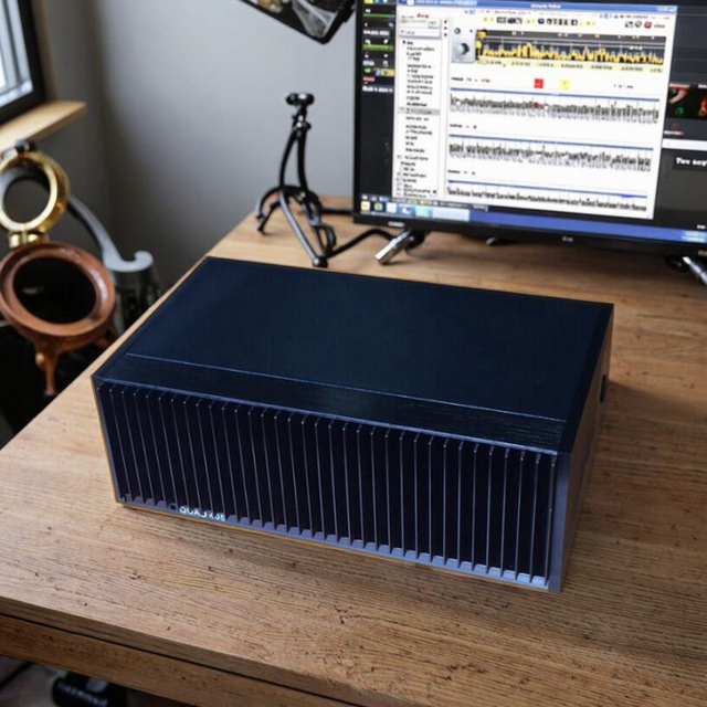 BRZHIFI Audio CLONE QUAD405 Classic Design Aluminium Amplifier Enclosure Customized Power Amp Speaker Case With Circuit Chassis