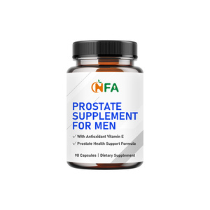 Complément alimentaire pour la prostate en capsules, marque privée, pour hommes. Soutient la santé et la fonction des voies urinaires avec de la vitamine E antioxydante. - Product Image 1