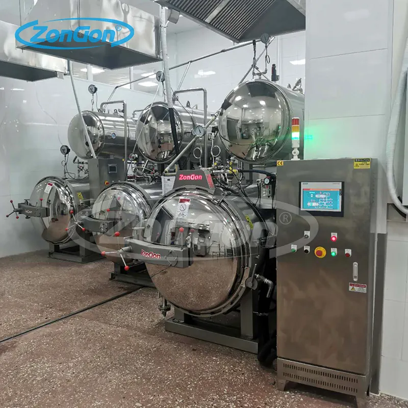 autoclave for food with glass bottles packaged pressure steam sterilizer