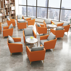 Modern Light Luxury Minimalist Office Reception Sofa — Elegant Waiting Room & Lounge <b>Seating</b> for Office, Salon & Clinic - Product Image 1