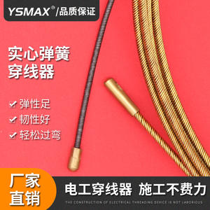 Tire-fils à ressort solide 4 mm en acier, armure en maille de cuivre pour câble de réseau électrique et conduit dissimulé, direct usine - Product Image 3