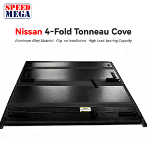 Flush Hard Quad-Fold Tonneau Cover for Nissan Navara Frontier, <b>Low</b> Profile 4-Fold Cover Waterproof, Lockable No Drill - Product Image 2