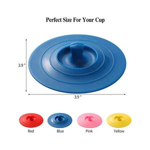 Couvre-tasses en silicone multicolores personnalisés pour tasses à thé et soucoupes, design universel, tasses à café avec théière pour les voyages - Product Image 2