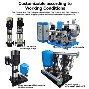 Pompe centrifuge verticale en ligne multi-étages industrielle haute température 2HP - Product Image 1