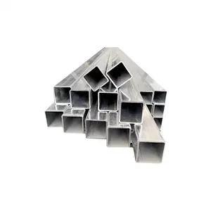 Tubo Cuadrado galvanizado de acero de alta calidad, sección Rectangular hueca, Astm A500 SHS RHS ASTM A500, 100x100 MS