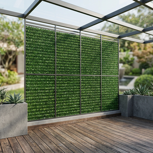 Panneaux muraux verts verticaux en fibres végétales résistants à l'eau pour la décoration de jardin intérieur et extérieur - Product Image 6