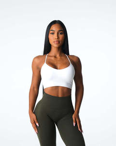 <span class=keywords><strong>Soutien</strong></span>-<span class=keywords><strong>gorge</strong></span> <span class=keywords><strong>de</strong></span> sport sans couture pour femme, grande taille, simple, à maintien élevé, en nylon, avec <span class=keywords><strong>bretelles</strong></span> croisées au dos, vente en gros - Product Image 3