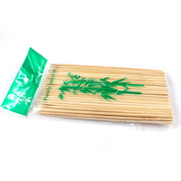 Bâton de brochettes en bois de bambou jetable, écologiques naturels bon marché pour Barbecue, 50 pièces