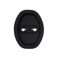 Coussin de protection pour serrure de porte de voiture, amortisseur anti-bruit, absorbant les chocs, épaissi, anti-collision, universel, en caoutchouc pour boucle de serrure de porte