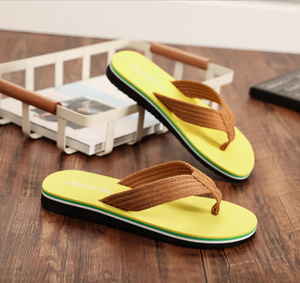 2025 moda yeni adam Flip flop konfor özel toptan saf renk Flip flop açık terlik - Product Image 3