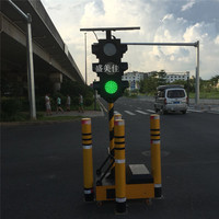 Feux de signalisation solaires mobiles, feux d'avertissement solaires, feux de circulation solaires, feux antibrouillard