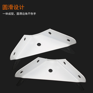 Support d'angle triangulaire fixe en acier au carbone, support de meuble durable, connecteur de quincaillerie - Product Image 3
