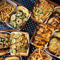 Ensemble d'emballages pour restaurants de restauration rapide en gros : Boîte à burger, plateau à frites, gobelet à soda et sac en papier