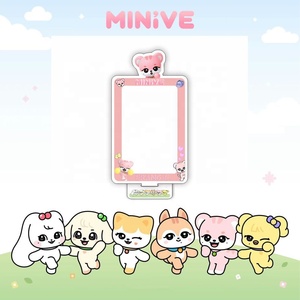 KPOP Idol Cute Cartoon POP UP IVE MINIVE Photocard Case Standee Soporte de acrílico Soporte de marco de acrílico - Product Image 4