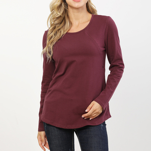 Vente en gros de vêtements <span class=keywords><strong>d</strong></span>'<span class=keywords><strong>allaitement</strong></span> en coton doux pour le printemps et l'automne, t-<span class=keywords><strong>shirt</strong></span> à manches longues, <span class=keywords><strong>tee</strong></span>-<span class=keywords><strong>shirt</strong></span> <span class=keywords><strong>d</strong></span>'<span class=keywords><strong>allaitement</strong></span>, hauts de maternité, chemises <span class=keywords><strong>d</strong></span>'<span class=keywords><strong>allaitement</strong></span> pour bébé - Product Image 2