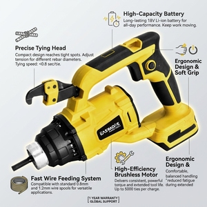 Vibrateur à béton électrique sans fil <span class=keywords><strong>professionnel</strong></span> 900W à vitesse variable, batterie 21V, pour ciment et sablage - Product Image 2