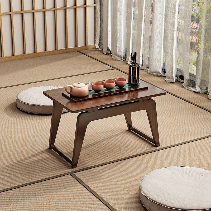 Floating bay window table [Walnut color, 60cm long]