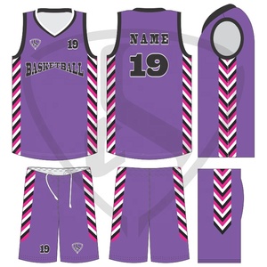 Sublimación niñas baloncesto Jersey diseño personalizado barato baloncesto uniforme totalmente sublimado baloncesto uniforme Jersey Sustom Mad - Product Image 6