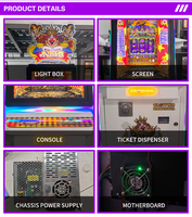 Mesin Arcade Penekan Koin Fantasia Badut untuk Penggunaan di Pusat Perbelanjaan Dalam Ruangan 110/220V untuk Banyak Pemain
