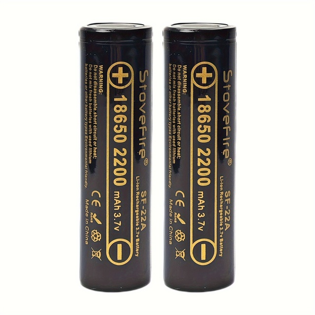 Original 18650 Battery Lithium Ion 3.7V Full Capacity 2200 Suitable for Light Flashlight Small Fan Battery