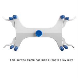 Equipo de <span class=keywords><strong>laboratorio</strong></span> de química Abrazadera de bureta doble de aluminio Abrazadera de bureta doble ajustable Abrazadera de bureta Clip de <span class=keywords><strong>mariposa</strong></span> Accesorio de <span class=keywords><strong>laboratorio</strong></span> - Product Image 2