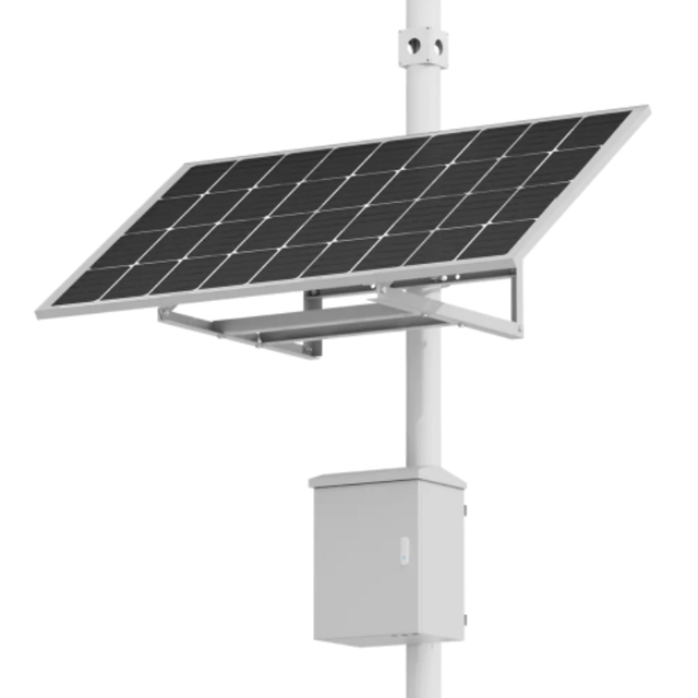 Glass Solar Panels 160W240Ah Ultra-Long Litium Battery Life 12V Output DC5521 Durable Outdoor Monitoring System