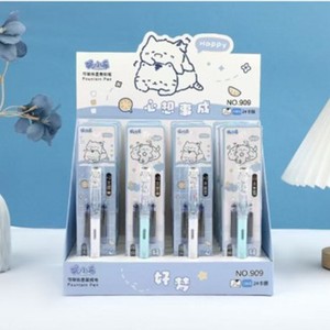 Stylo plume Ni Xiaoxi, pointe EF 0.38mm, design de dessin animé, cartouches d'encre rechargeables pour la pratique de la calligraphie - Product Image 1