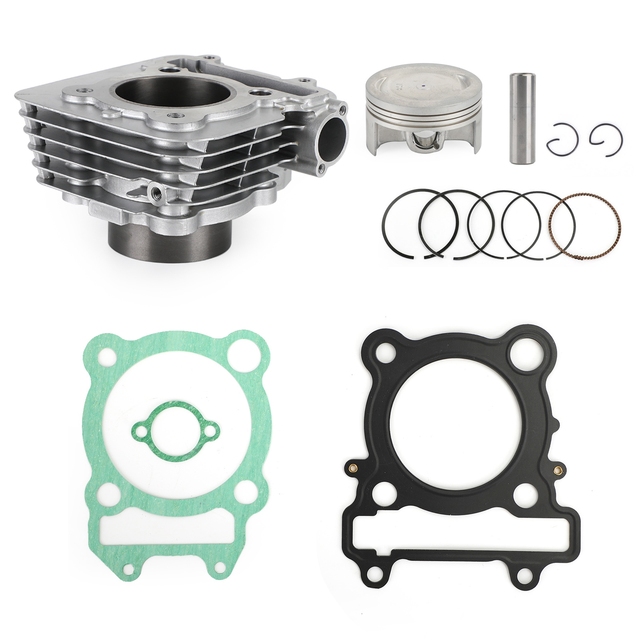 Engine Cylinder Barrel Piston Gasket Kit for Yamaha YBR250  XT250 YFM 250 Raptor