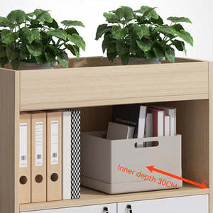 LR-G-037 Tùy Chỉnh Màu Xanh Lá Cây Nhà Máy Tủ Hoa Lưu Trữ Giá Nội Thất Văn Phòng Phân Vùng Tường Phòng Divider Tủ Hồ sơ Sản Phẩm - Product Image 4