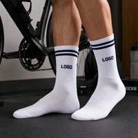 Chaussettes de cyclisme personnalisées, chaussettes de sport avec logo, chaussettes de compression respirantes pour le cyclisme