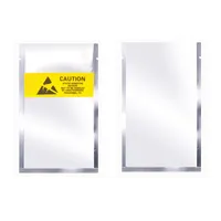 Front Transparent and Back Silver Anti-Static Shielding Bags ESD Open Top Anti Static Storage Battery Packaging Bag